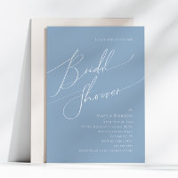 Script Whimsical | Fête des mariées bleu Dusty