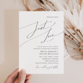 Invitation Script Whimsical Rien de fantaisie Juste Amour Mar
