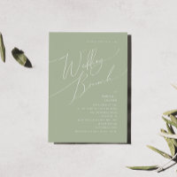 Script Whimsical | Sage Green Mariage Brunch