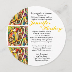 Invitation Se réjouir dans la Torah (arrondi)