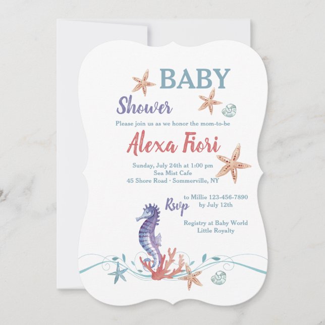 Invitation Sea Life (Devant)