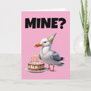 Invitation Seagull Birthday Bash - Gâteau, Chaos & Fun!