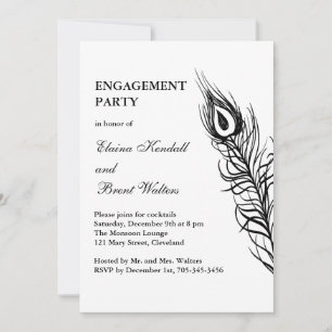 Invitation Secouer la partie d'engagement de vos plumes de qu