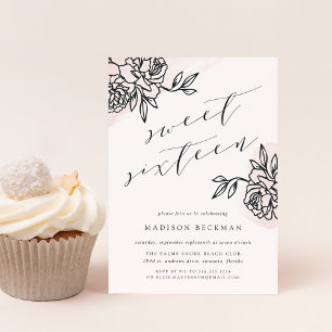 Invitation Secret Garden Sweet sixteen