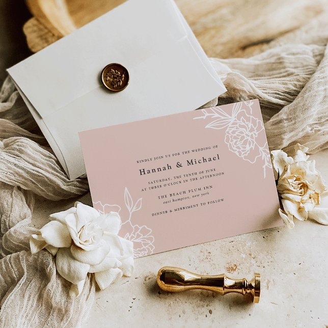 Invitation secrète de mariage dans le jardin | Blu (Créateur téléchargé)