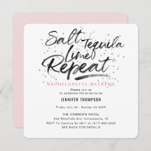 Invitation Sel Tequila Lime Répète Bachelorette