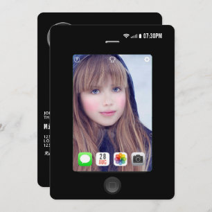 Invitation Selfie Anniversaire Photo