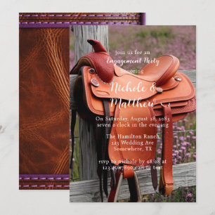 Invitation Selle sur la Fence Engagement Party