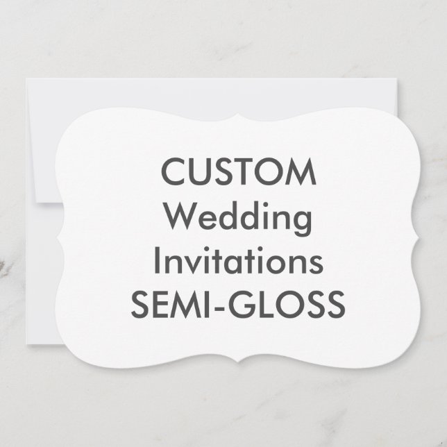 Invitation SEMI-GLOSS 110lb 7"x 5" Emballage de mariage Invit (Devant)