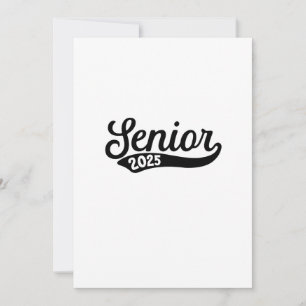 Invitation Senior 2025 Graduation Dernière journée de l'école