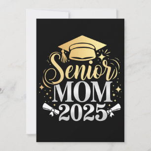 Invitation Senior Mom 2025 Graduation Famille Fils fille