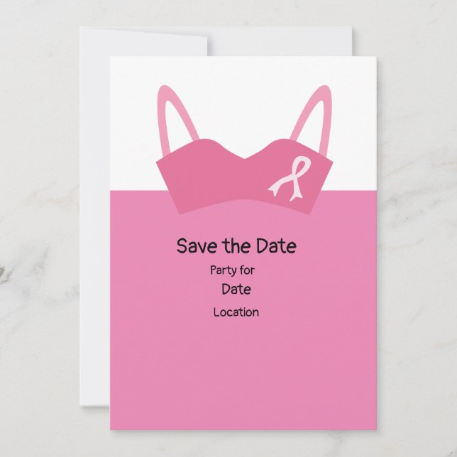 Invitation Sensibilisation au cancer du sein, Save the Date P (Devant)