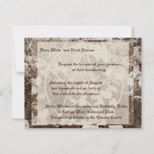 Invitation Sepia Grapevine Mariage/Handfasting Pentacle Suite