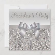 Séquins d'argent, Bow & Diamond Bachelorette Party
