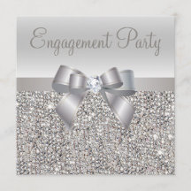 Séquins d'argent, groupe d'engagement Bow & Diamon