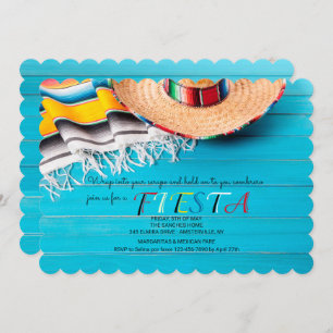 Invitation Serape et Sombrero
