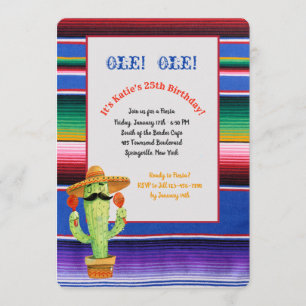 Invitation Serape Fiesta