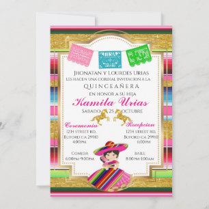 Invitation Serape Quince