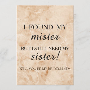 Invitation Seras-tu ma femme de ménage ?