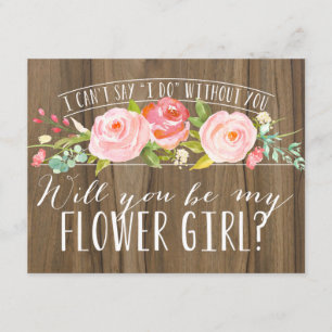 Invitation Seras-Tu Ma Fille Fleur ?   Bridesmaid