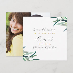 Invitation Seras-tu ma proposition Dama Quinceanera Photo