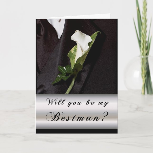 Invitation Seras-tu mon Meilleur Homme ? (Devant)