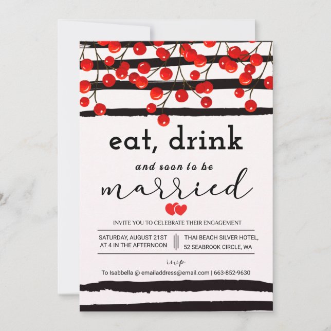 Invitation Serenade cerisier Embrasser la beauté de la nature (Devant)