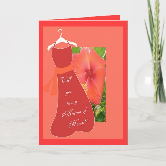 Invitation Serez-vous ma dame de honneur ? (Devant)