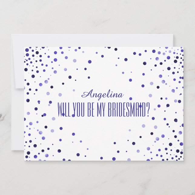 Invitation Serez-vous ma demoiselle d'honneur ? (Devant)