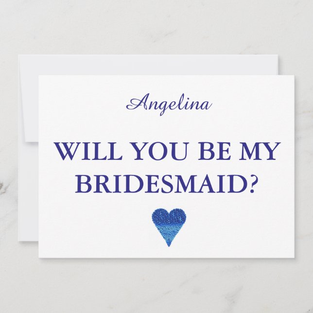 Invitation Serez-vous ma demoiselle d'honneur ? (Devant)