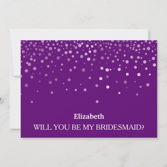 Invitation Serez-vous ma demoiselle d'honneur ? (Devant)