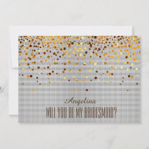 Invitation Serez-vous ma demoiselle d'honneur ?