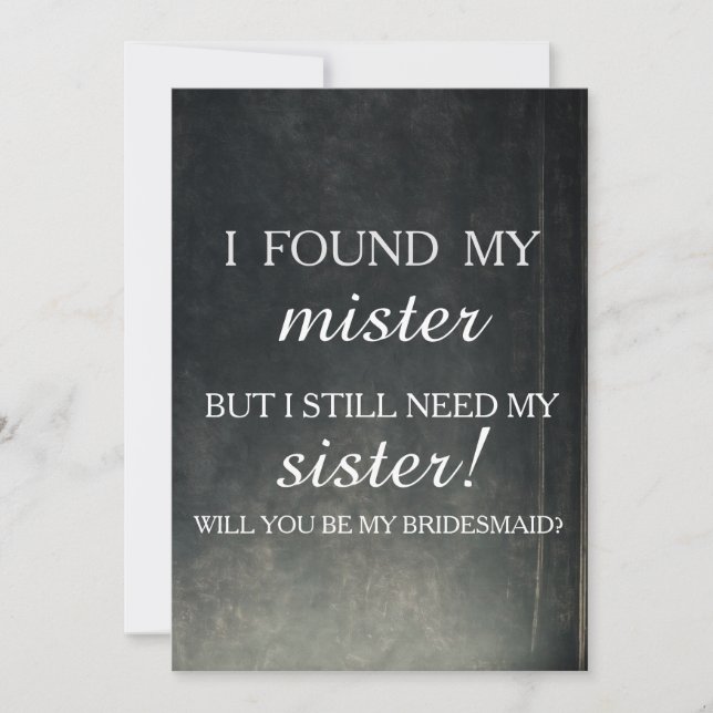 Invitation Serez-vous ma demoiselle d'honneur ? (Devant)