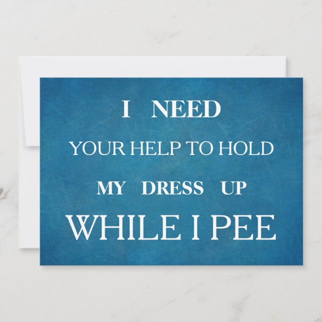 Invitation Serez-vous ma demoiselle d'honneur ? (Devant)