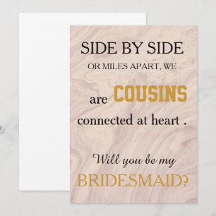 Invitation Serez-vous ma demoiselle d'honneur ?