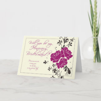 Invitation Serez-vous ma demoiselle d'honneur honorifique ?