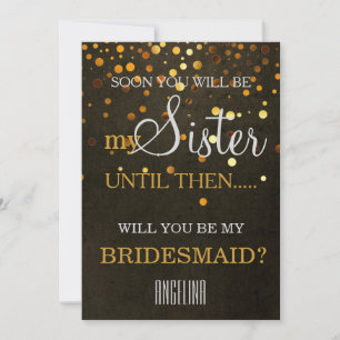 Invitation Serez-vous ma demoiselle d'honneur ? Invit Arrière