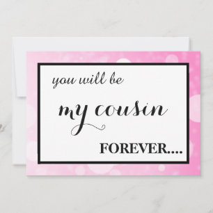 Invitation Serez-vous ma demoiselle d'honneur junior ?