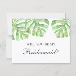 Invitation Serez-vous ma demoiselle d'honneur ? Mariage d'été