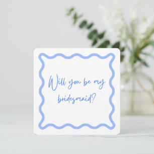 Invitation Serez-vous ma demoiselle d'honneur ? Proposition d