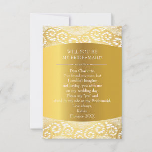 Invitation Serez-Vous Ma Femme D'Accueil ? Burlap vintage et 