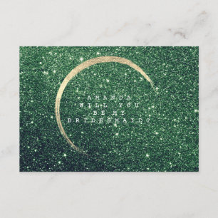 Invitation Serez-Vous Ma Femme D'Accueil Cali Green Gold Part