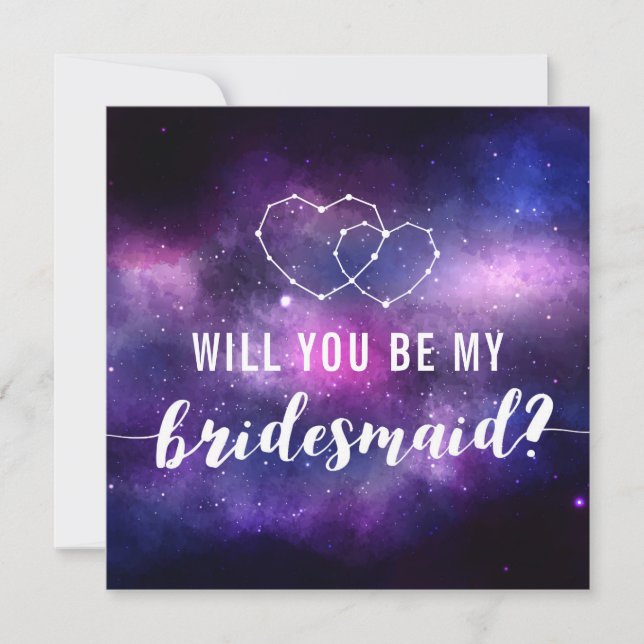 Invitation Serez-Vous Ma Femme D'Accueil ? Coeurs Mariages Ga (Devant)