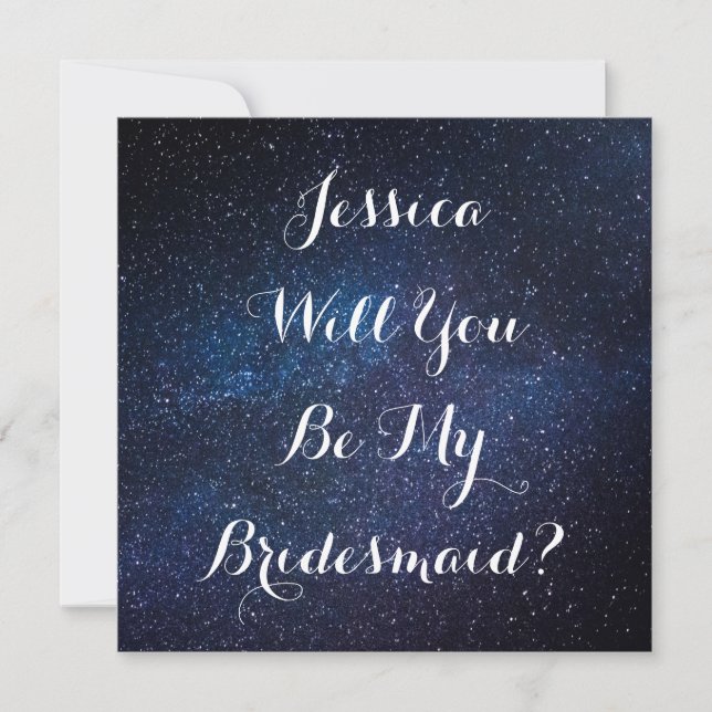 Invitation Serez-Vous Ma Femme D'Accueil ? Étoiles Mariages G (Devant)