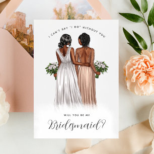 Invitation Serez-Vous Ma Femme D'Accueil ? Filles dans Gowns