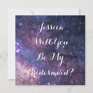 Invitation Serez-Vous Ma Femme D'Accueil ? Galaxy Mariage Éto