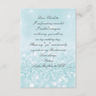 Invitation Serez-Vous Ma Femme D'Accueil ? Parties scintillan