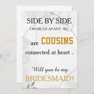 Invitation Serez-vous ma servante d'honneur ?