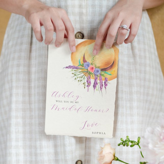 Invitation Serez-vous ma servante d'honneur proposition de bo (Créateur téléchargé)