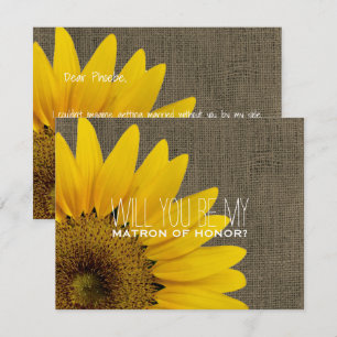 Invitation Serez-vous ma témoin de mariage pour un mariage ch